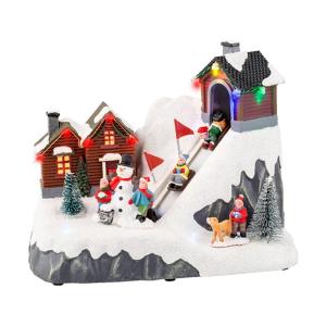 Led Scene Sledding Battery Operated 