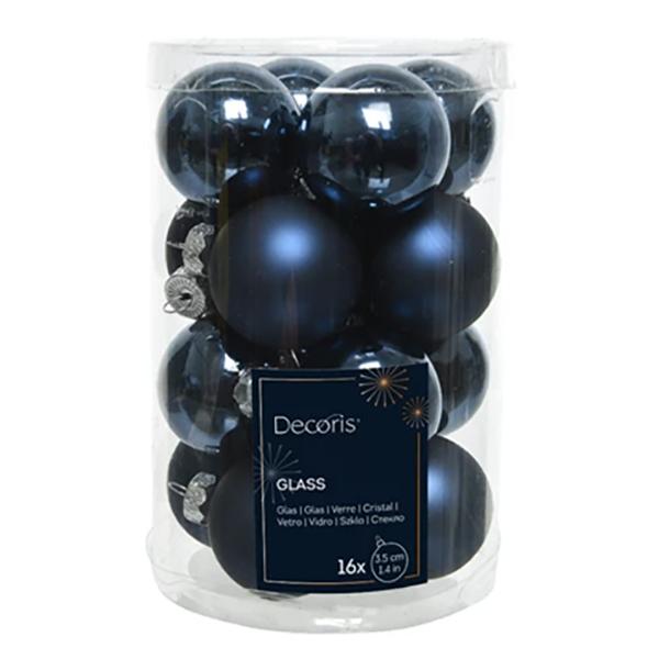 Glass Ball Midnight Blue Mix X16