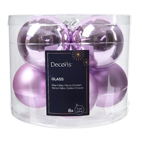 Glass Ball Lilac Breeze Mix X8