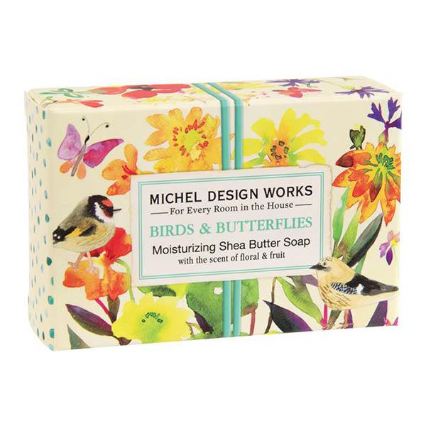 Michel Design Works Birds & Butterflies Boxed Soap