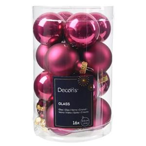 Glass Ball Pom Mix X16