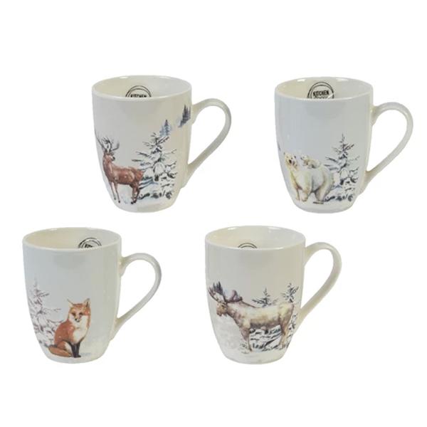 Mug Porcelain 4 Asst