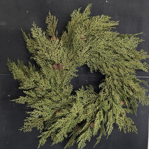 wreath Norfolk Pine 26 in