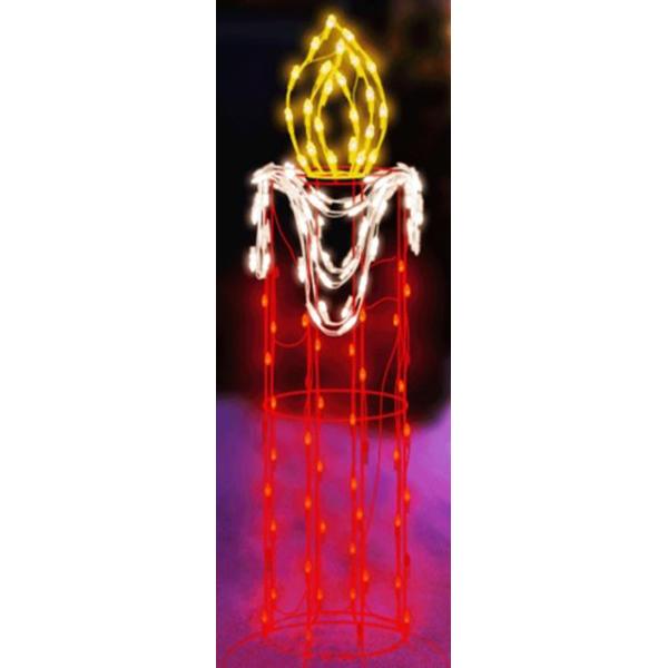 LED Lighted Flicker Flame Candle 36 inch