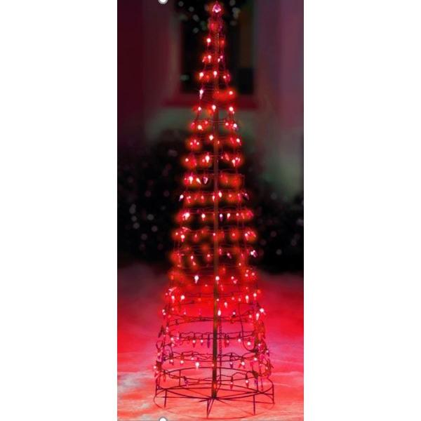 Cone Tree Red Twinking 6 ft 240 lights