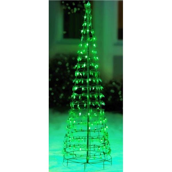 Cone Tree Green Twinkling 6 ft 240 lights