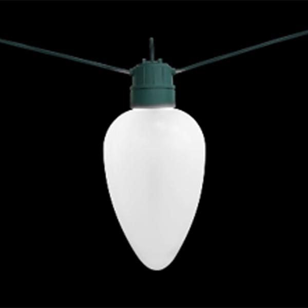 Jumbo White Light Bulb 10 in