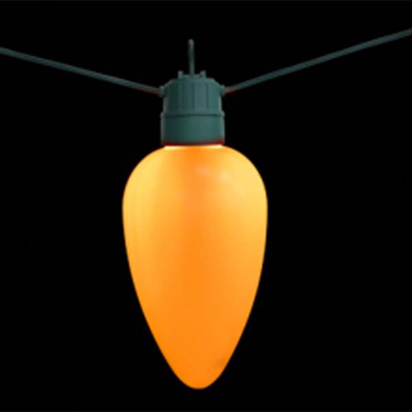 Jumbo Orange Light Bulb 10 in