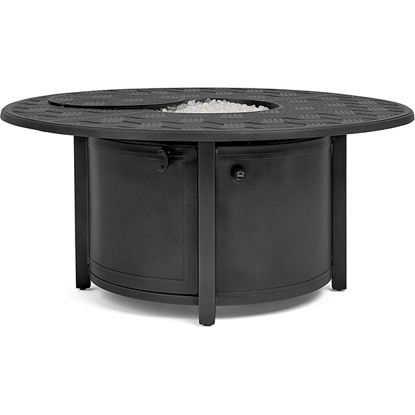 WINSTON 49" Merge Round Cast Aluminum Firetable