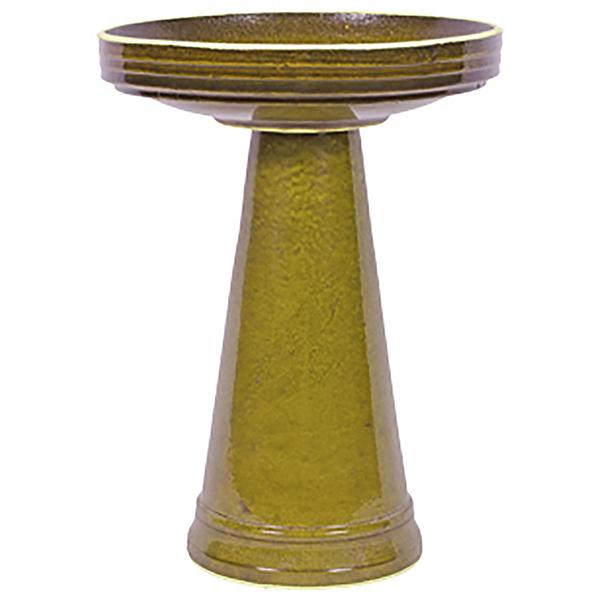 Simple Elegance Yellow Bird Bath