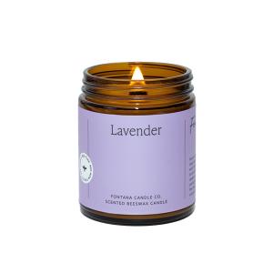 JAR CANDLE BEESWAX LAV VANILLA