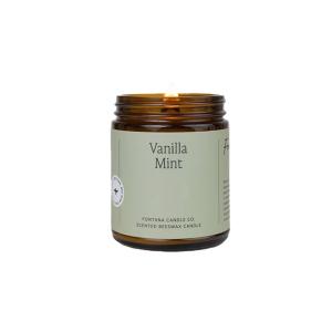 JAR CANDLE BEESWAX VANILLA MINT