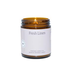 JAR CANDLE BEESWAX FRESH LINEN