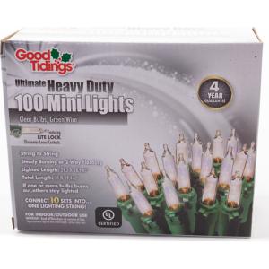 Heavy Duty Mini Incandescent Add-A-Set 100 Lights, 31ft