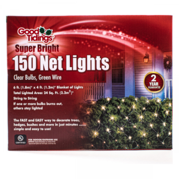 Net Light 150 Clear Lights, 4x6