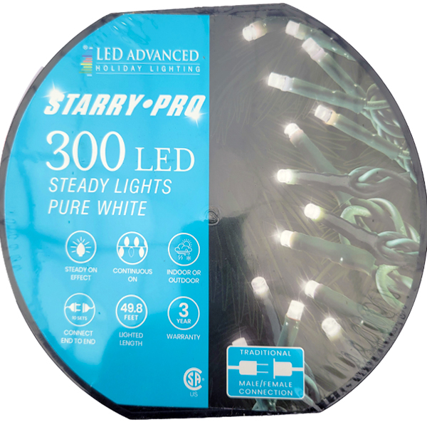 LED Starry 3mm Micr Steady 300 Lights