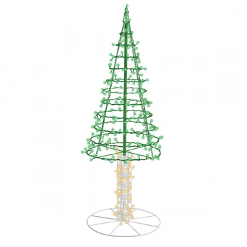 LED Alpine Tree Form Green and Warm White Twinkle