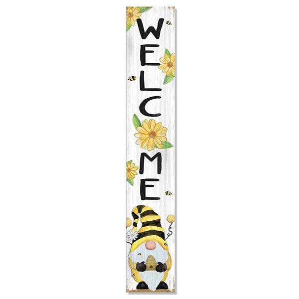 My Word! Porch Board - Welcome Bee Gnome