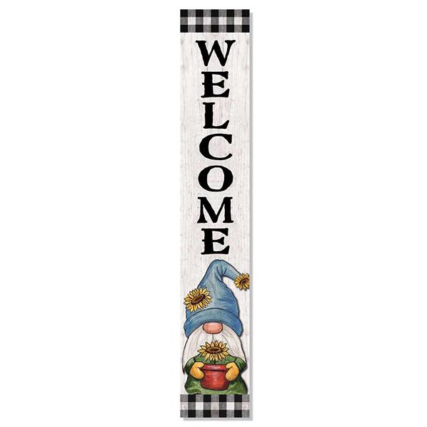 My Word! Porch Board - Welcome Sunflower Gnome