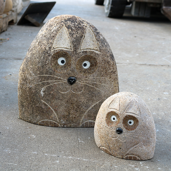 Stone Boulder Cat Asst. Sizes