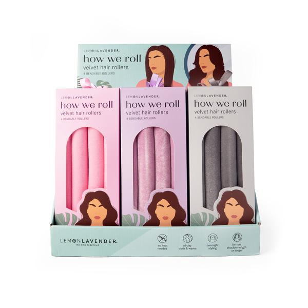 How we roll velvet hair rollers