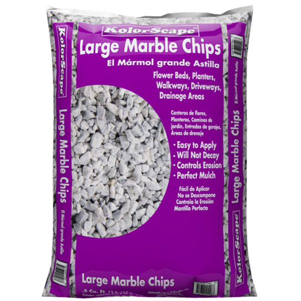 KolorScape� Accent Rock - Marble Chips Large - 0.5 cuft