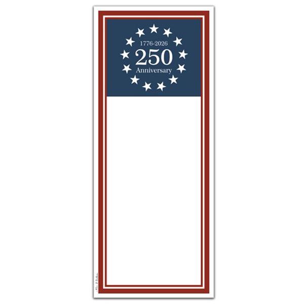 Magnetic note pad 250th