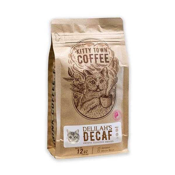 Kitty Town  Coffee Delilah's Decaf  Auto Drip 12 oz 