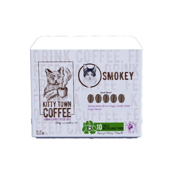 Kitty Town Coffee Smokey Recycle Pods 10 pack 