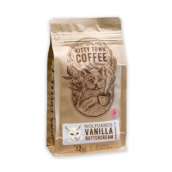 Kitty Town  Coffee Wolfgang Vanilla Buttercream  Auto Drip 12 oz 
