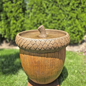 Acorn Birdbath