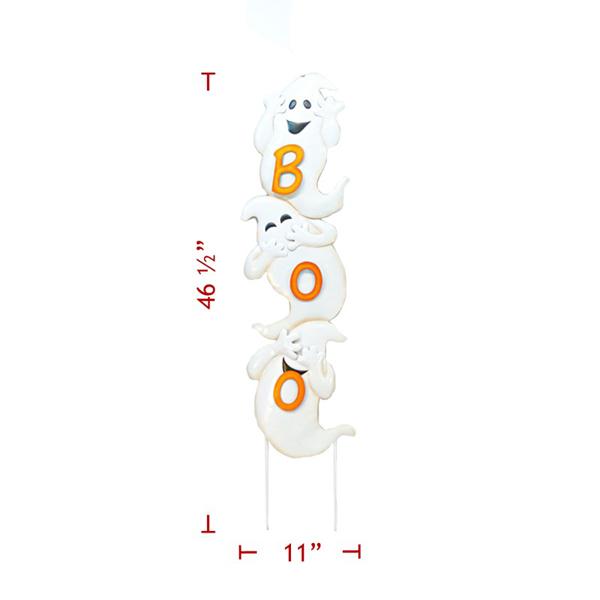 Metal Stake 3 Stack Boo Ghost