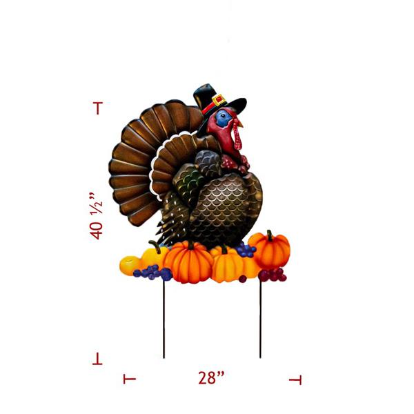 Metal Stake Turkey 40.5 inch