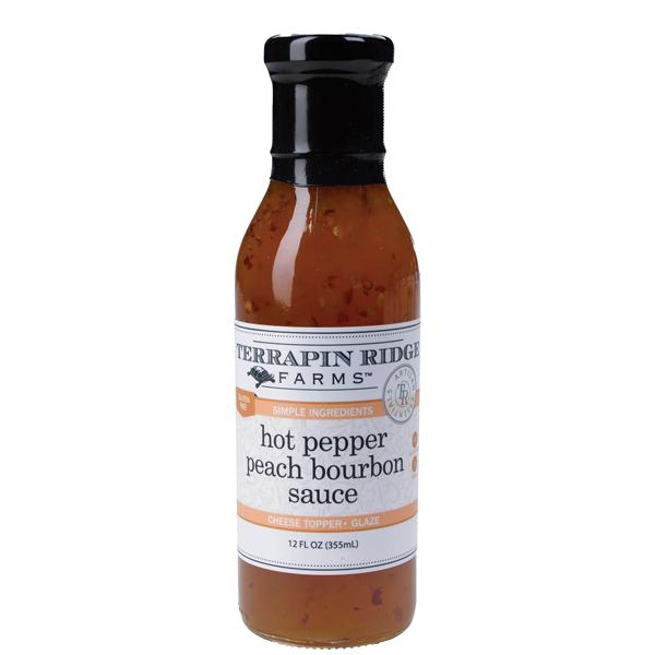 Hot Pepper Peach Bourbon Sauce 12 oz
