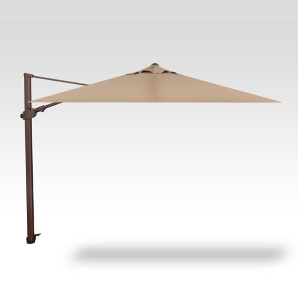 Treasure Garden Cantilever Umbrella Square  - 10 ft, Sand, Bronze Pole