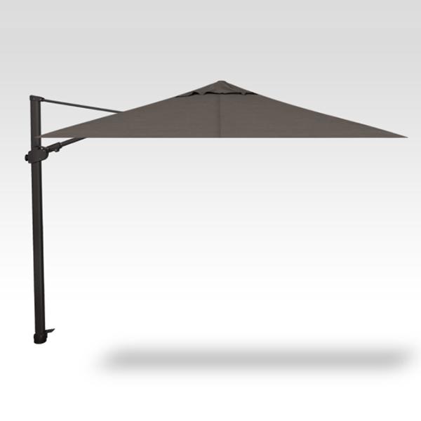 Treasure Garden Cantilever Umbrella Square - 10 ft,  Latitude Gray, Black Pole