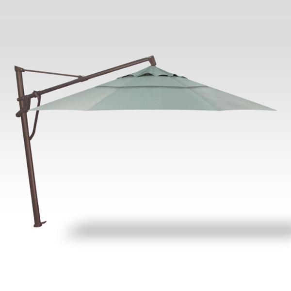 Treasure Garden Cantilever Plus Umbrella  - 13 ft, Spa, Bronze Pole  