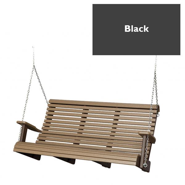 King Rollback Swing - Black 4 ft 