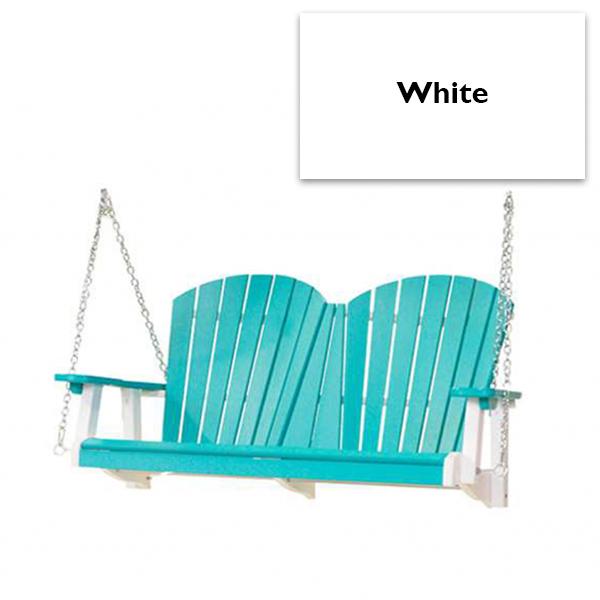 King Empress Porch Swing - White