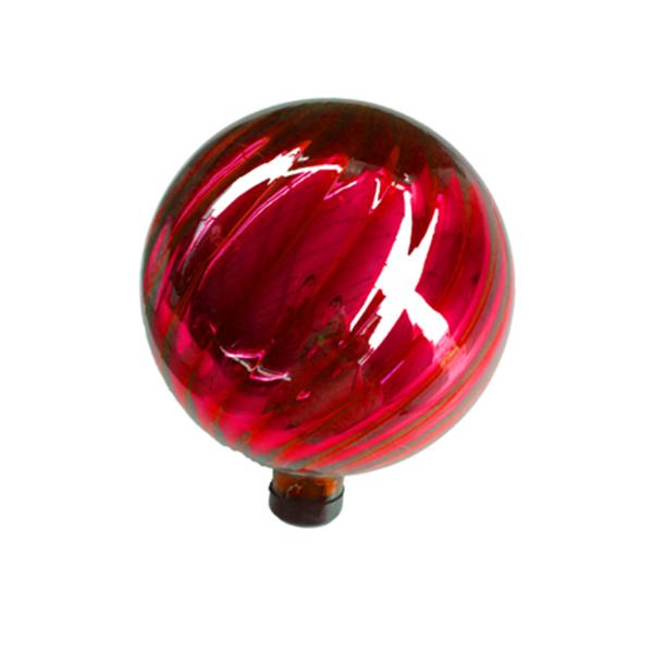 Gazing Globe - Prismatic Red, 10 in
