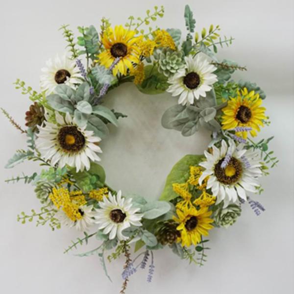 Wreath Sunflower 22in