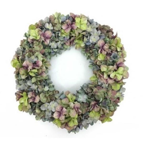 Wreath Hydrangea Purple 24in