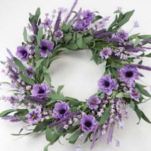 Wreath Anemone Lavender 20in