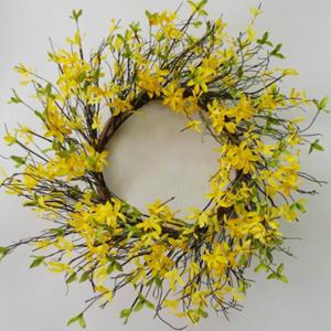 Spring Wreath Forsythia 24in