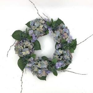 Wreath Hydrangea Blue  - 24 in