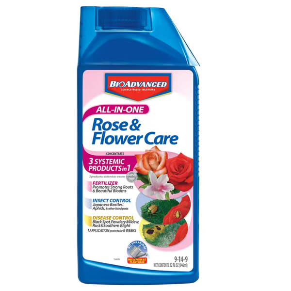 Bioadvanced Rose & Flower Care All in 1 - 32 oz Concentrate