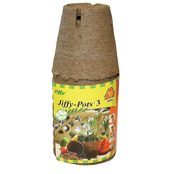 Jiffy Pots - 3 in Round 10 Pack