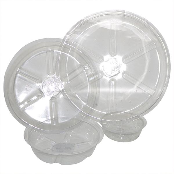 Vinyl Saucer Clear - 4 inch