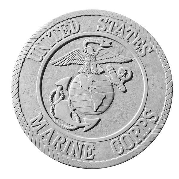 Military Round Paver - US Marine Corps