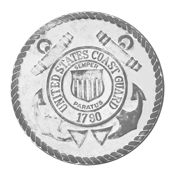 Military Round Paver - US Coast Guard 